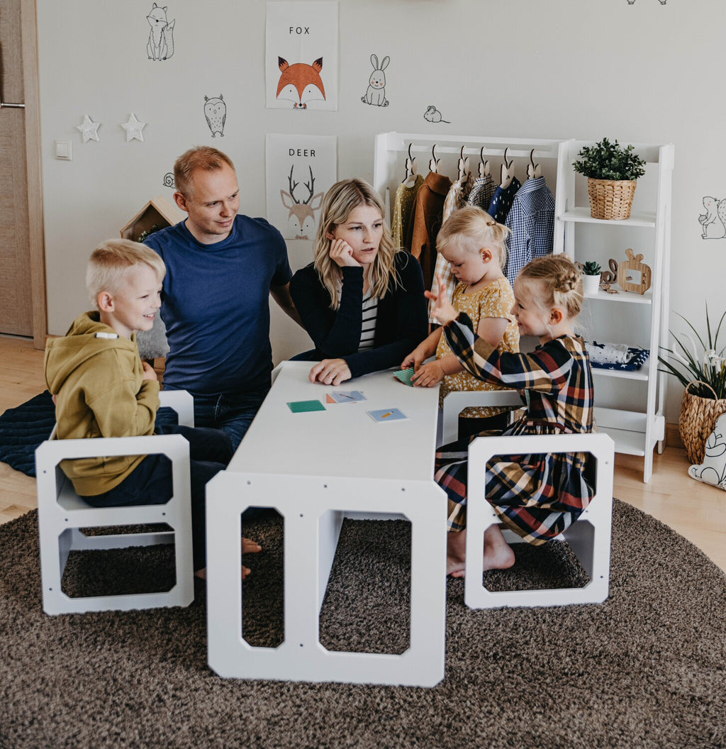 Stolik do jedzenia i 2 krzesełka Montessori House Bed – widok 2