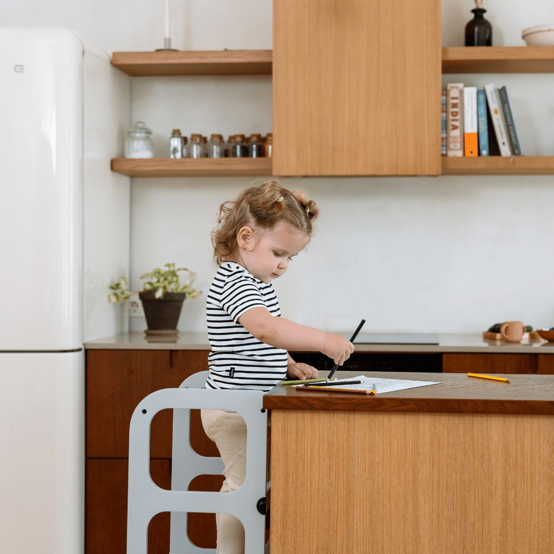 Wieża obserwacyjna 2w1 Step'n'Sit biała Ette Tete – widok 9