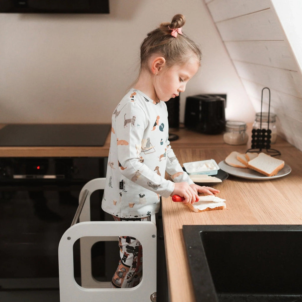 Torre di apprendimento 2 in 1 Step'n'Sit grigia Ette Tete – vista 5