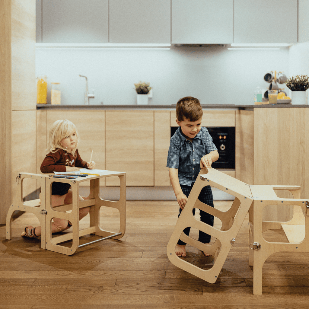 Wieża obserwacyjna 2w1 Step'n'Sit naturalna Ette Tete – widok 7