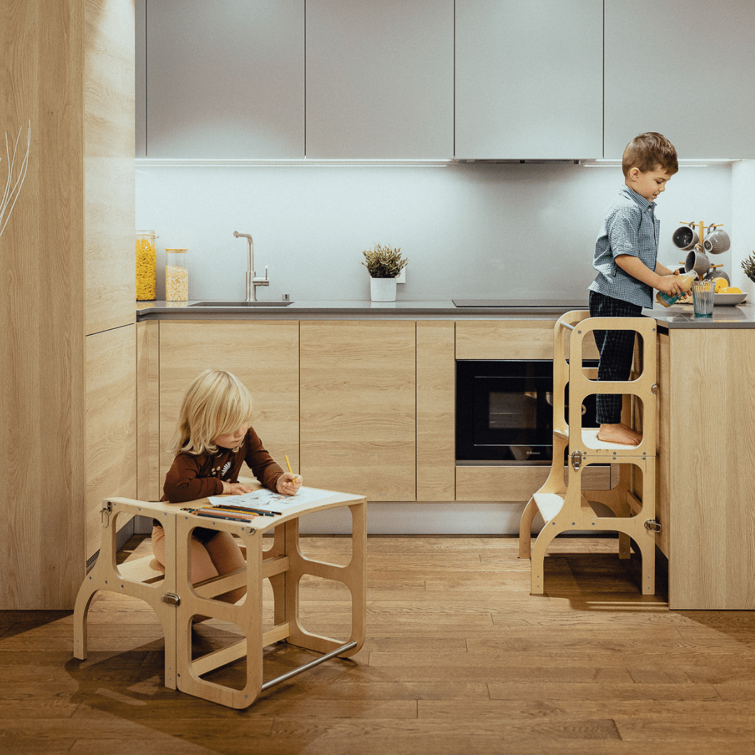 Wieża obserwacyjna 2w1 Step'n'Sit naturalna Ette Tete – widok 4