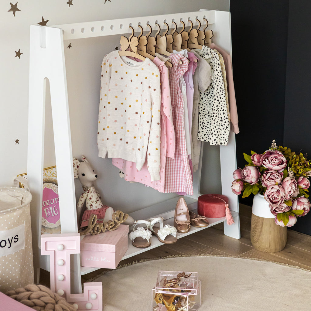Stojak na ubrania dla dzieci wersja 2 Montessori House Bed – widok 15