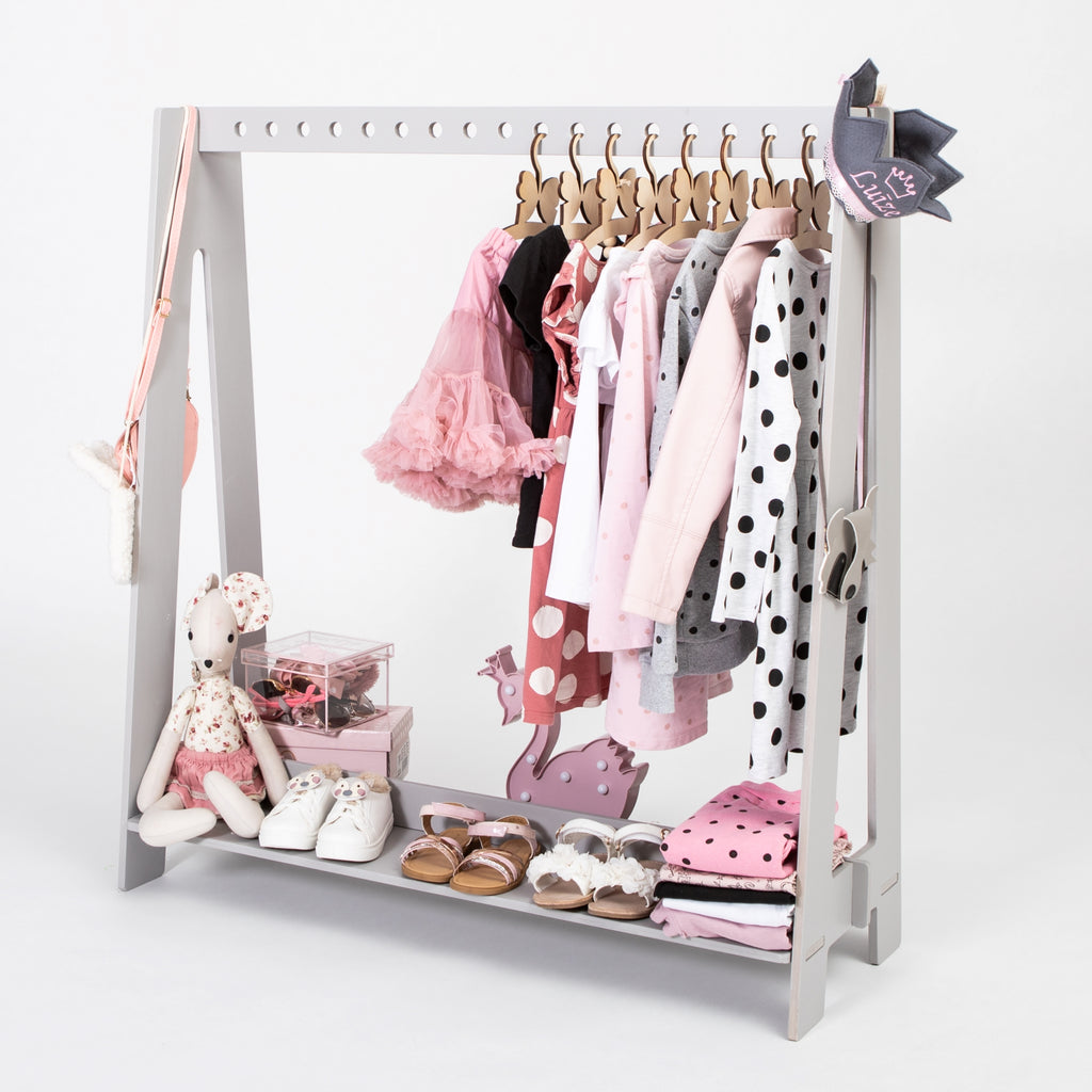 Stojak na ubrania dla dzieci wersja 2 Montessori House Bed