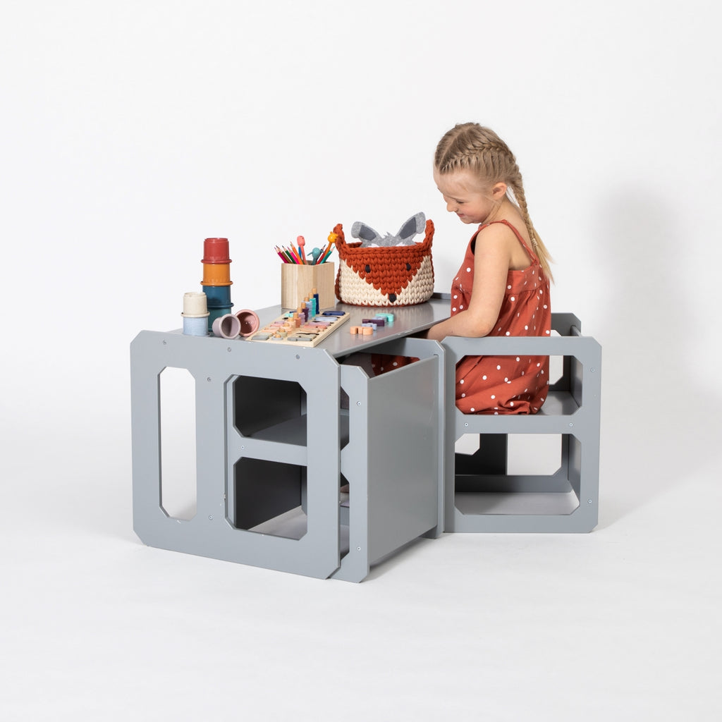 Stolik do jedzenia i 2 krzesełka Montessori House Bed