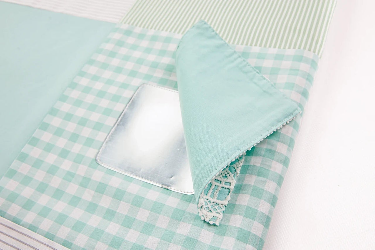 Tapis d'éveil bébé 100x100 vert menthe Karloova – vue 6