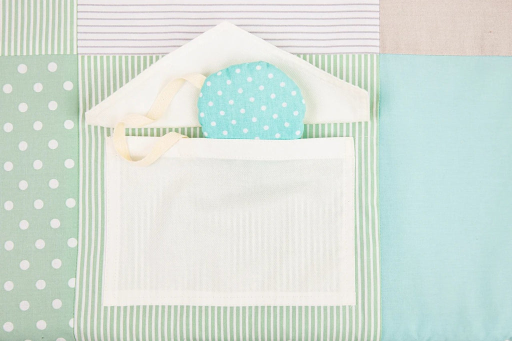 Tapis d'éveil bébé 100x100 vert menthe Karloova – vue 7