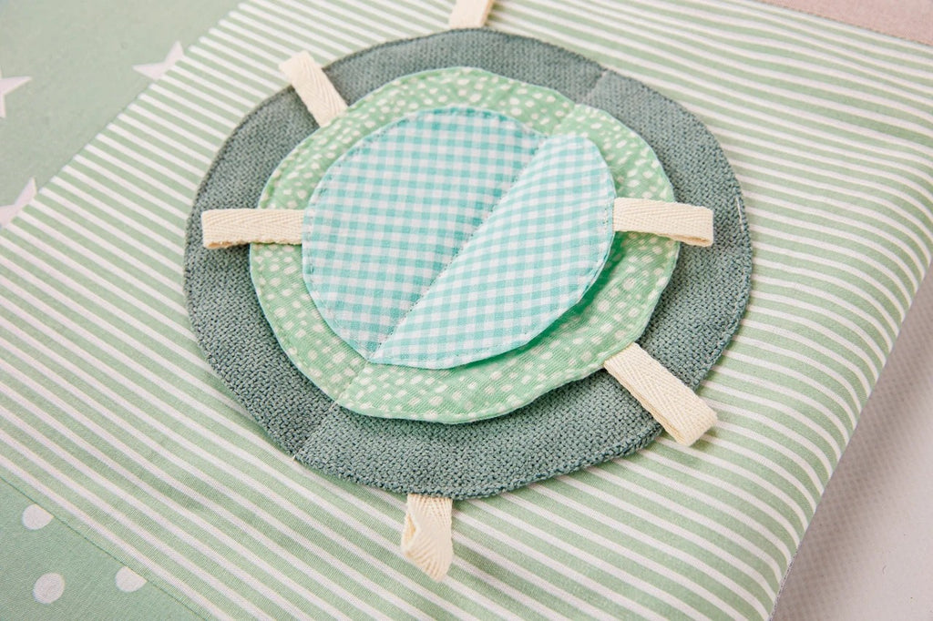 Tapis d'éveil bébé 100x100 vert menthe Karloova – vue 5