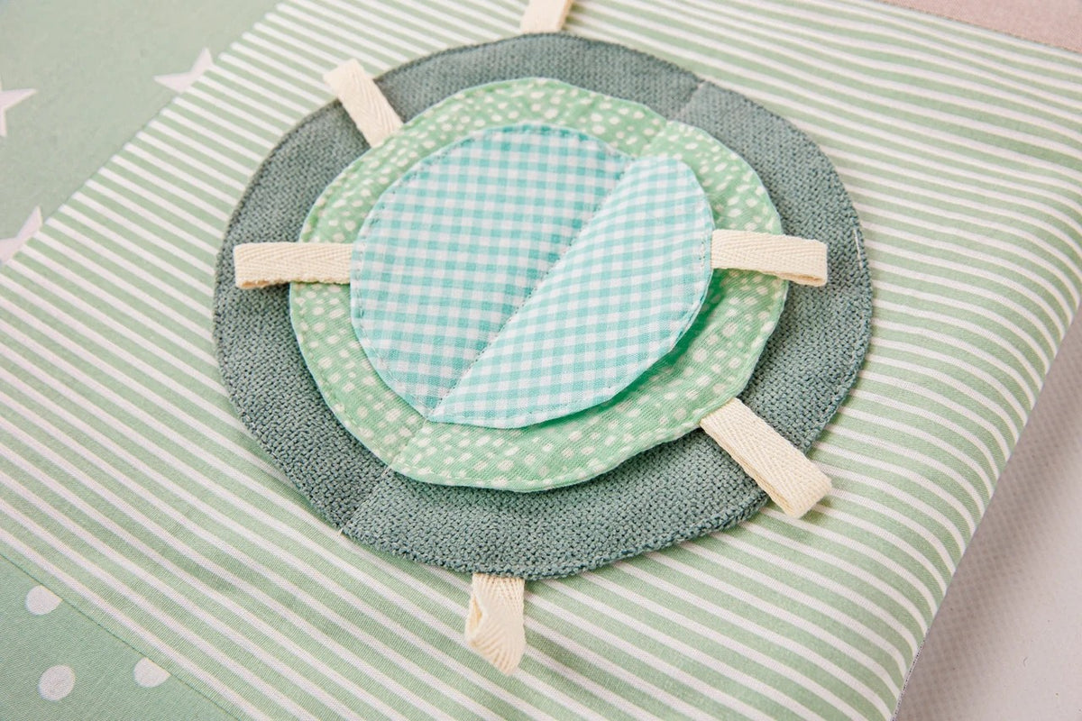 Tapis d'éveil bébé 100x100 vert menthe Karloova – vue 5