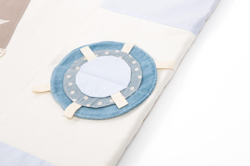 Tapis d'éveil bébé 120x120 bleu Karloova – vue 4