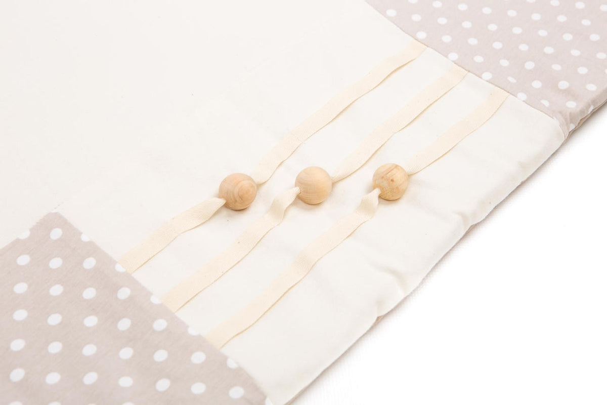 Tapis d'éveil bébé 120x120 marron Karloova – vue 6