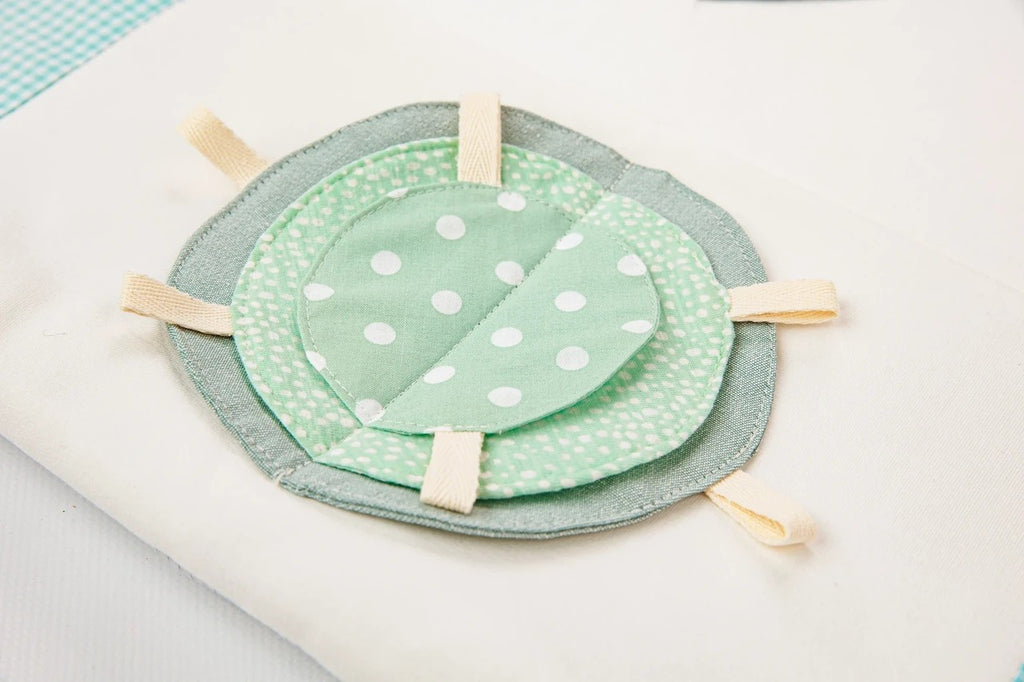 Tapis d'éveil bébé 120x120 vert menthe Karloova – vue 5