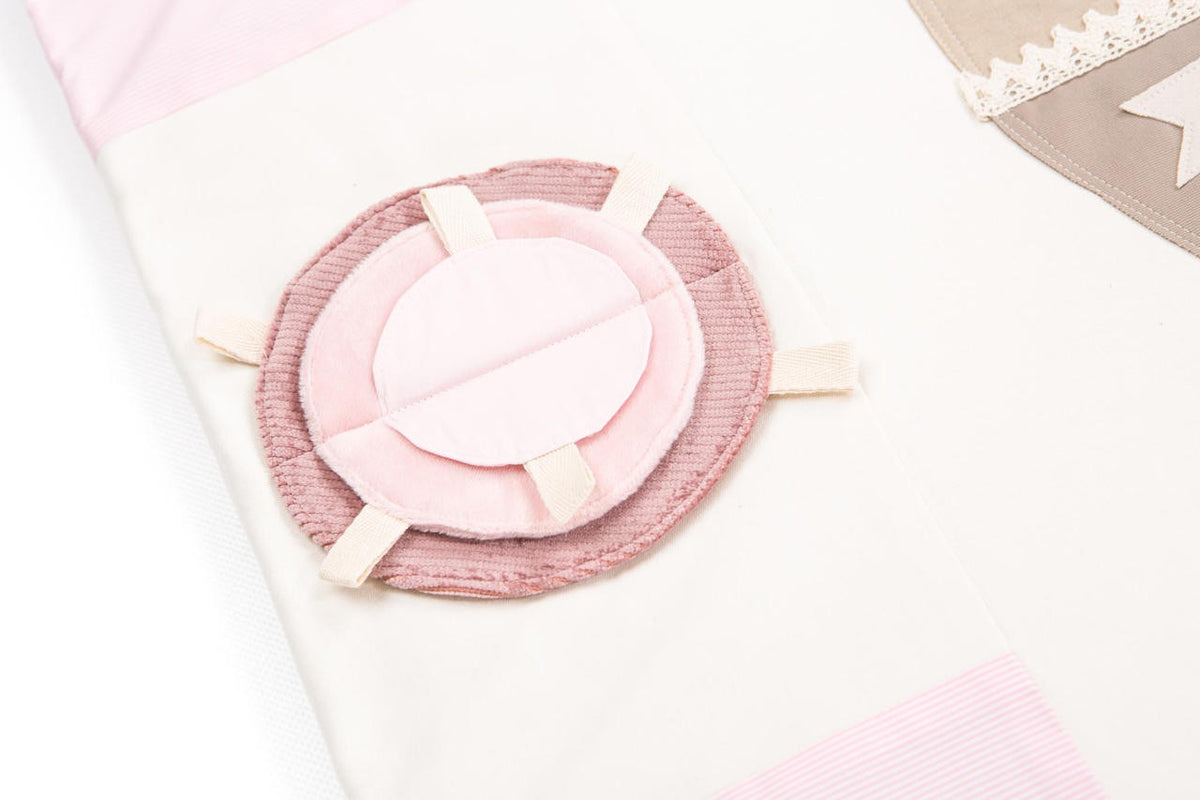 Tapis d'éveil bébé 120x120 rose Karloova – vue 9