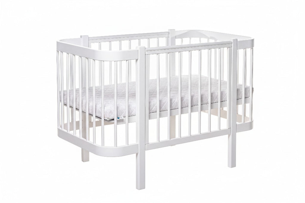 Lit bébé évolutif KOTTO Elin avec matelas, blanc