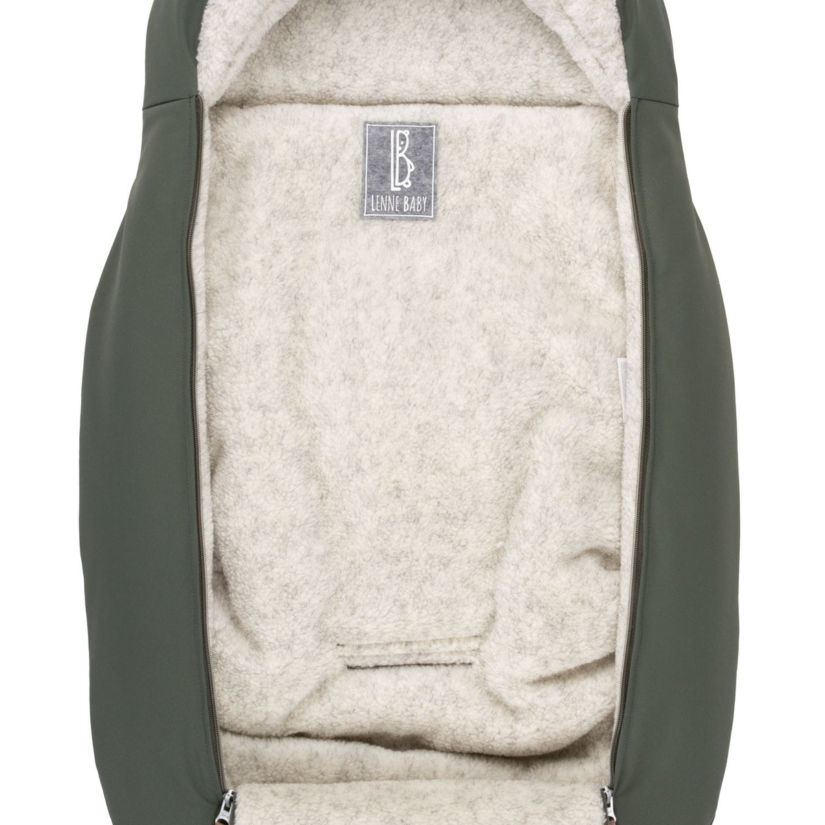 Winterfußsack Khaki Lenne – Ansicht 2