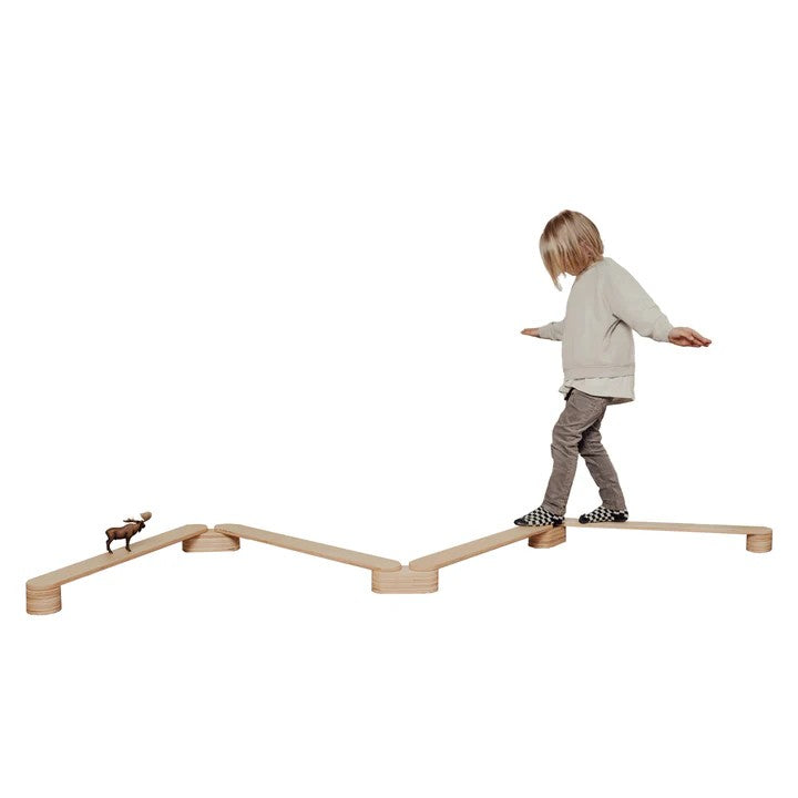 Planche d'équilibre enfant en bois lot de 4 leg&go – vue 4