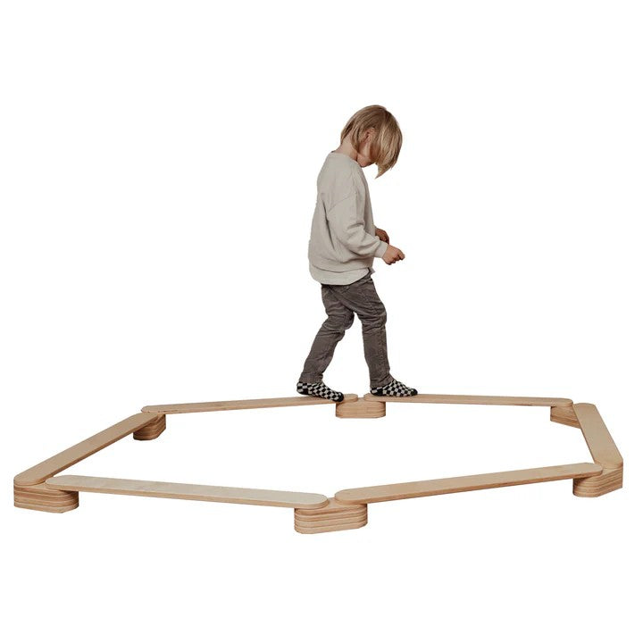Planche d'équilibre enfant en bois lot de 6 leg&go