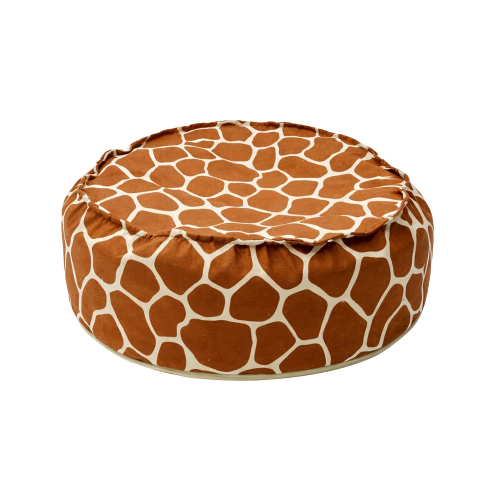 Pouf enfant rond motif girafe bees&blooms