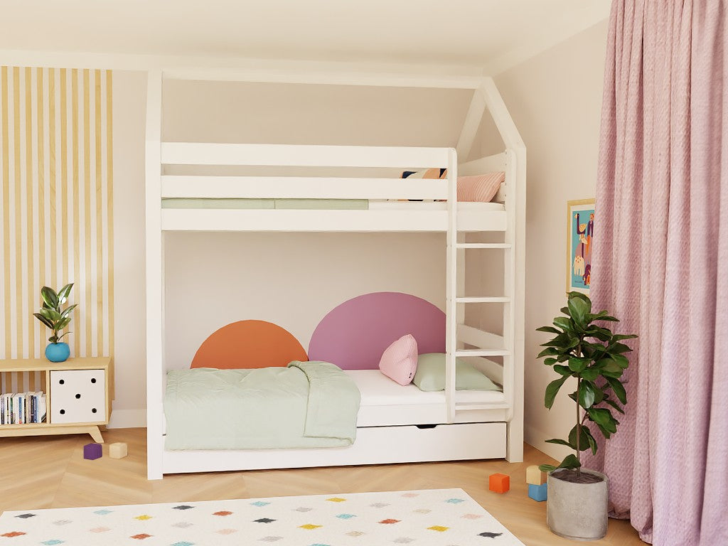 Etagenbett ALPY in Hausform mit Leiter Benlemi – Ansicht 8