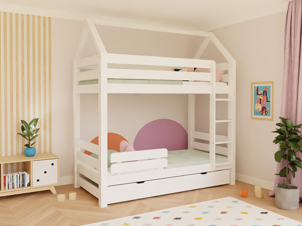 Etagenbett ALPY in Hausform mit Leiter Benlemi – Ansicht 6