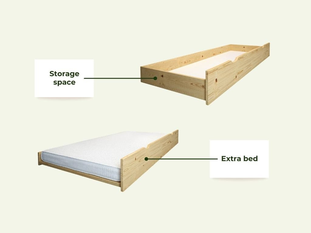 Etagenbett ALPY in Hausform mit Leiter Benlemi – Ansicht 7