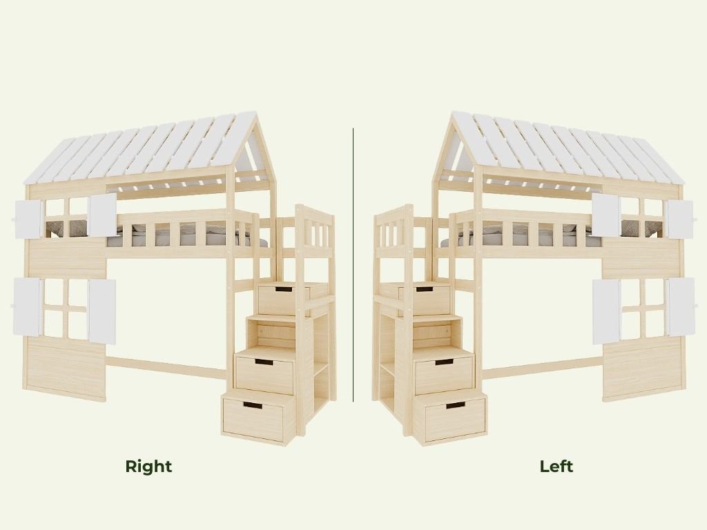 Lit surélevé cabane COTTAGE Benlemi – vue 3