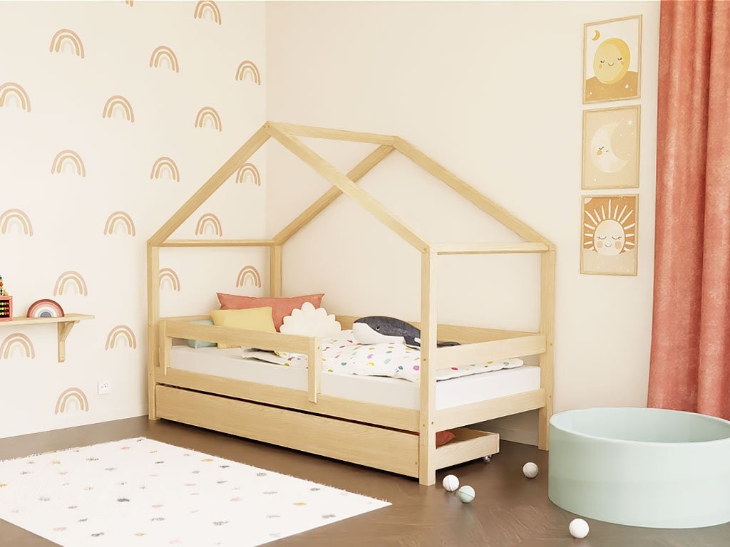 Cama casita baja LUCKY 120–140 cm Benlemi – vista 7