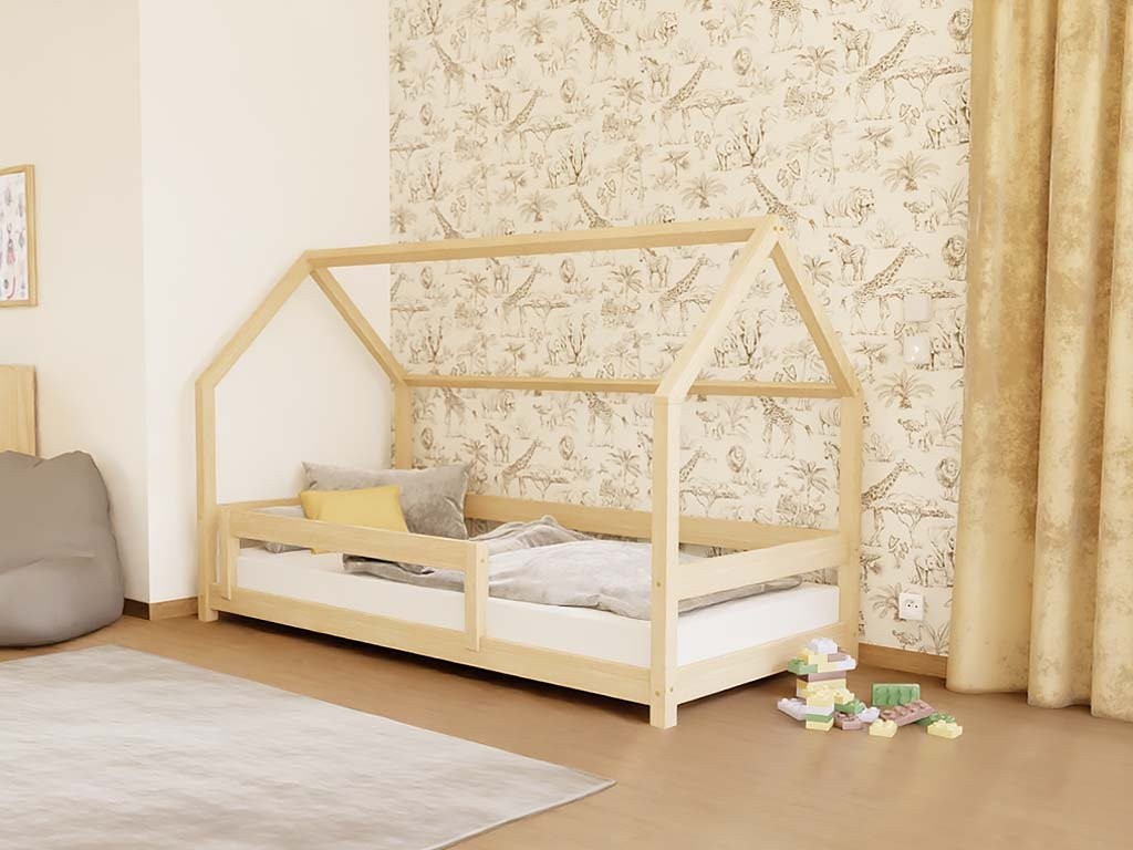 Lit cabane bas LUCKY 90 cm Benlemi