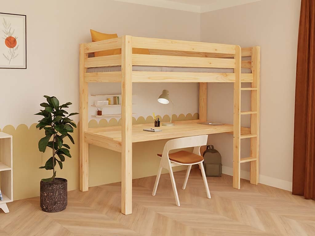 Lit mezzanine MAKALU avec bureau Benlemi