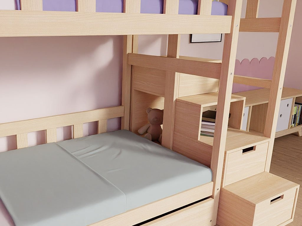 Stapelbed PLOTTY met trap Benlemi – weergave 10