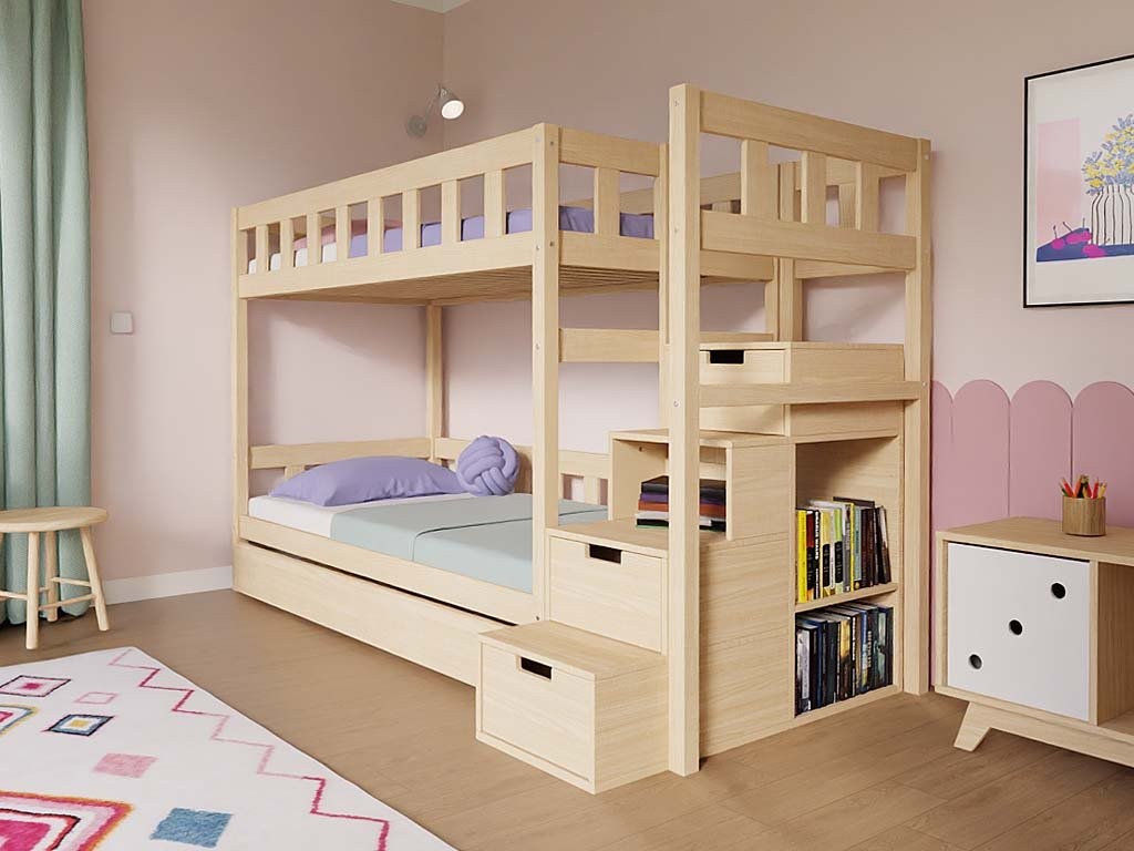 Etagenbett PLOTTY mit Treppe Benlemi – Ansicht 5