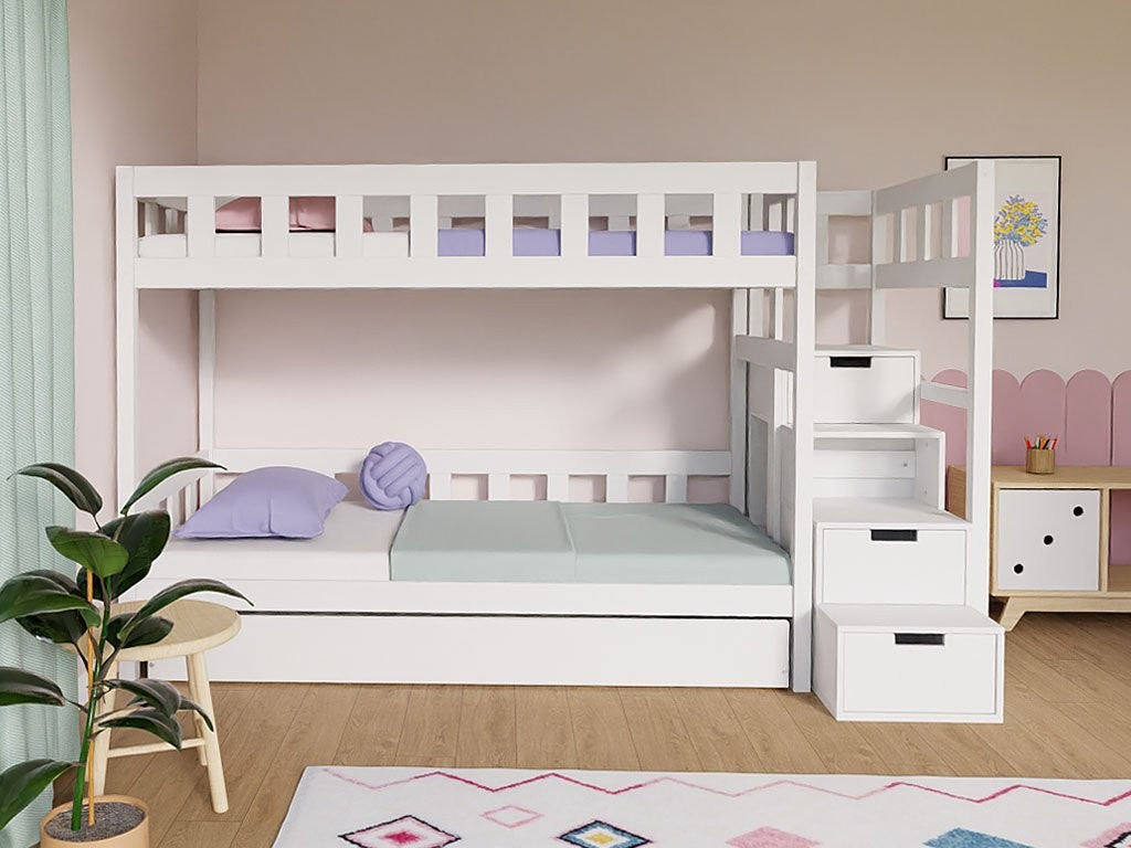 Etagenbett PLOTTY mit Treppe Benlemi – Ansicht 2