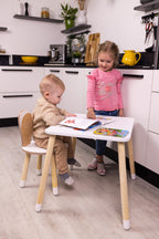 Table et chaise enfant Family-scl Lapin en bouleau