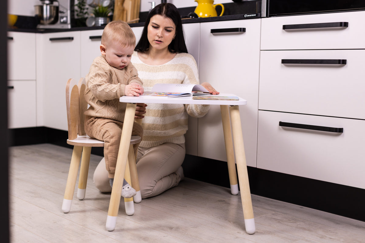 Table et chaise enfant Family-scl Lapin en bouleau