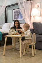Table et chaise enfant Family-scl Lapin en bouleau
