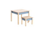 Table et chaise enfant Family-scl avec rangements en bouleau