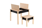 Table et chaise enfant Family-scl avec rangements en bouleau