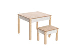 Table et chaise enfant Family-scl avec rangements en bouleau