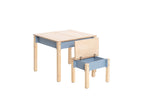 Table et chaise enfant Family-scl avec rangements en bouleau