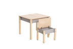 Table et chaise enfant Family-scl avec rangements en bouleau