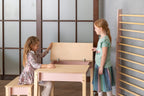 Table et chaise enfant Family-scl avec rangements en bouleau