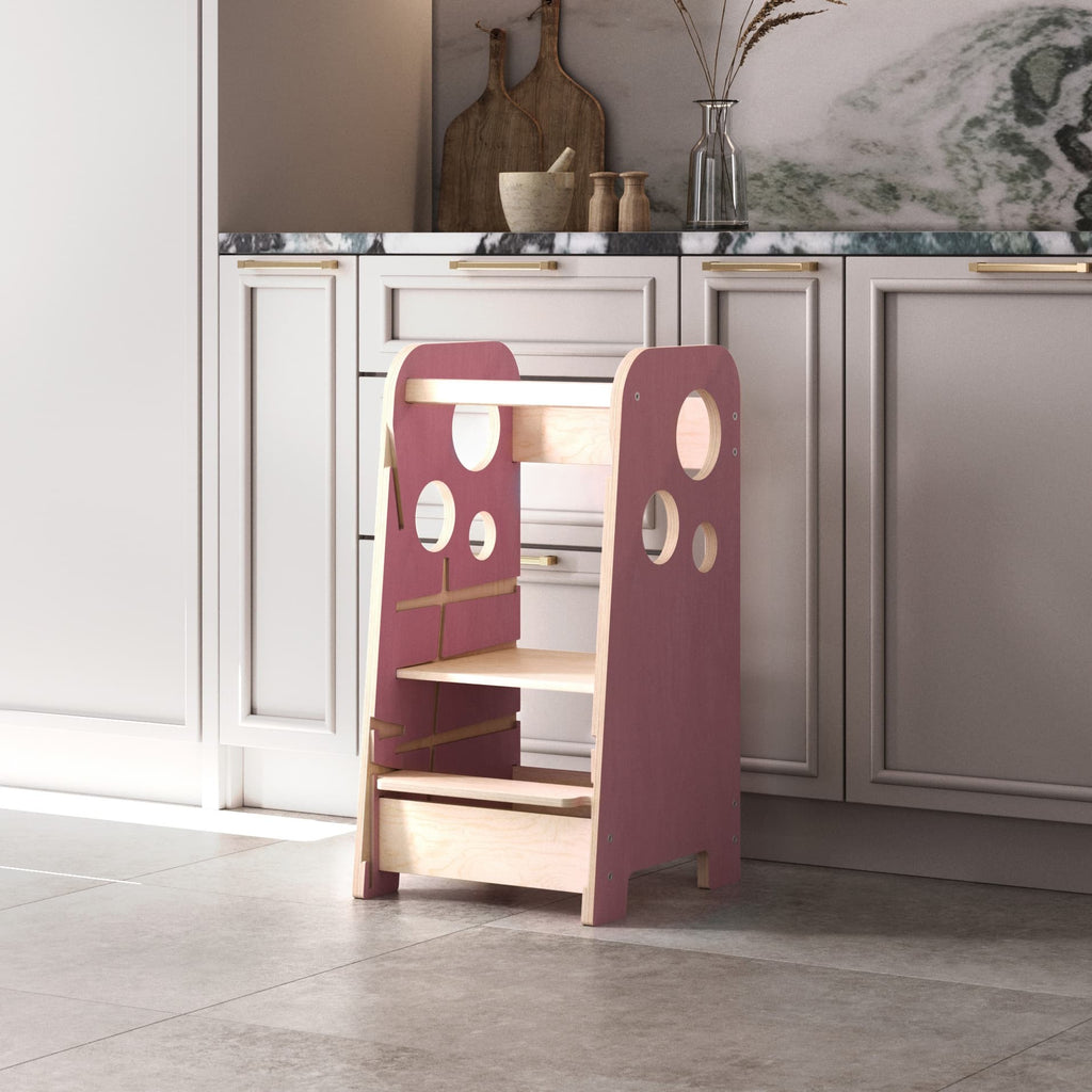 Tour d'observation réglable BusyKids 750+ 3 en 1 en bouleau