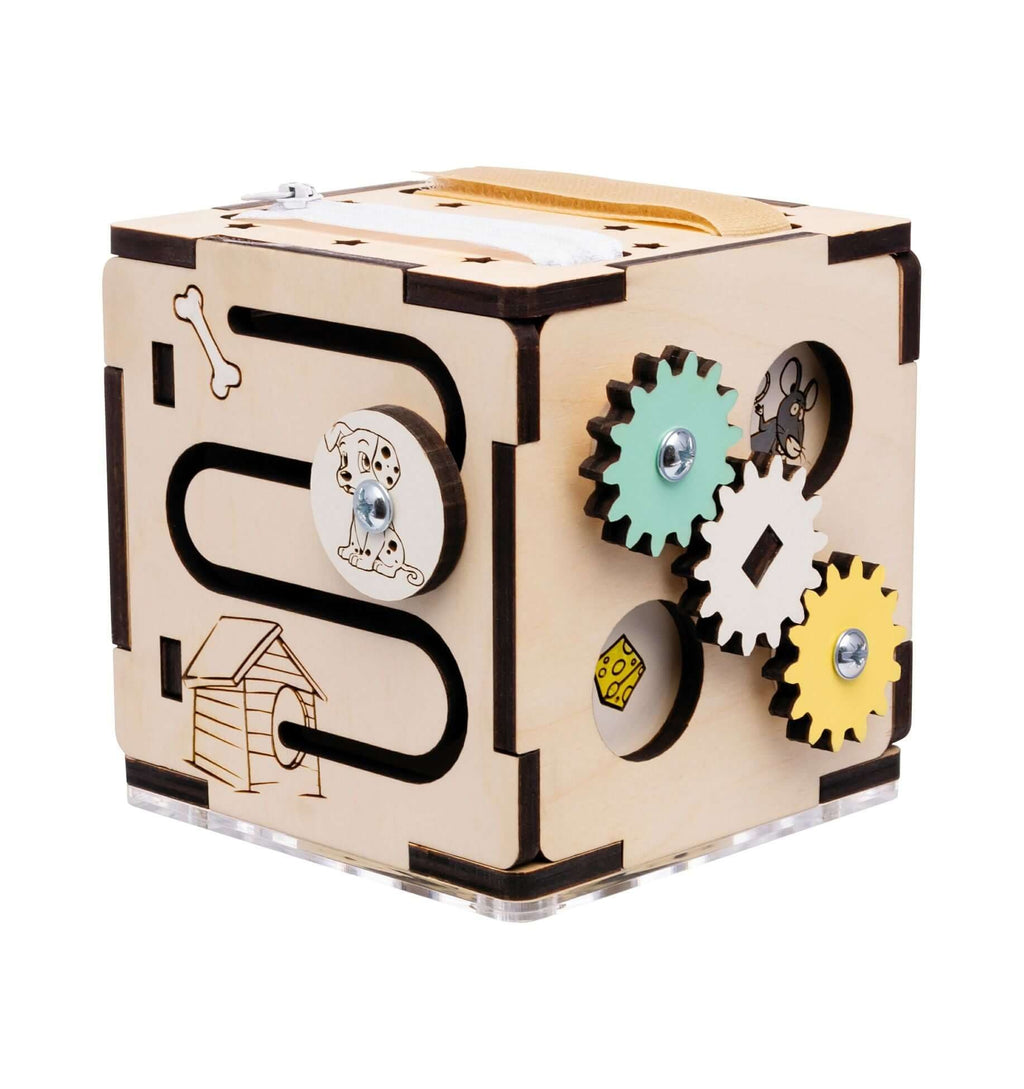 Mini cube d'activités BusyKids en bouleau