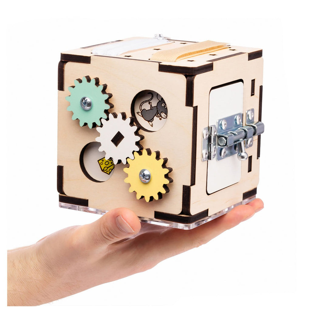 Mini cube d'activités BusyKids en bouleau