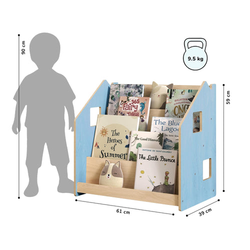 Bibliothèque frontale Montessori BusyKids, pastel