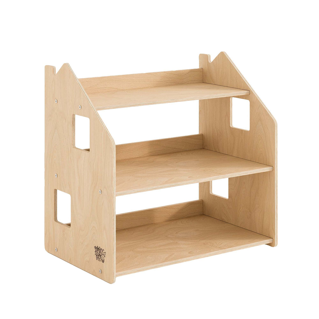 Étagère à jouets Montessori BusyKids en bouleau, naturel