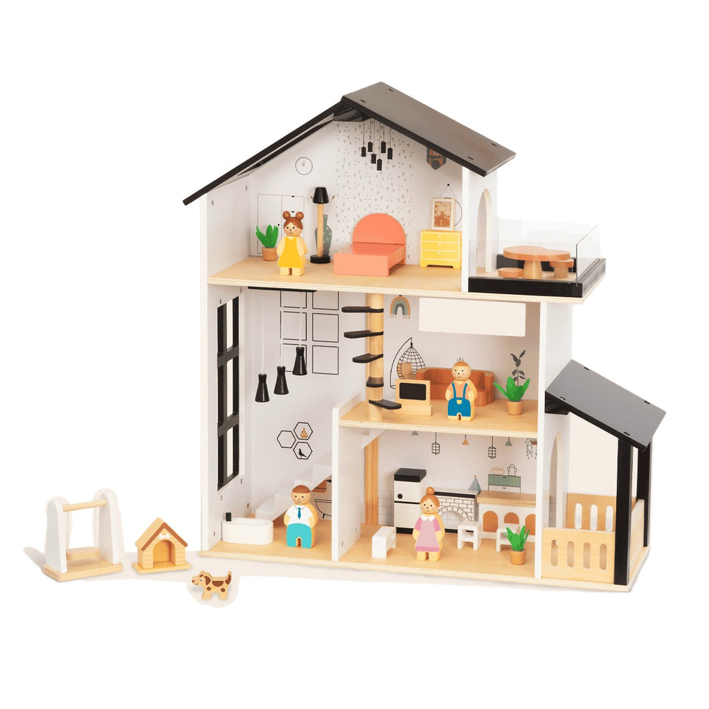 Maison de poupée BusyKids NORDI à trois étages