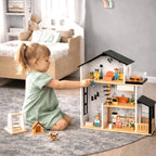 Maison de poupée BusyKids NORDI à trois étages