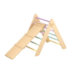 Triangle de Pikler BusyKids avec toboggan et rampe d'escalade