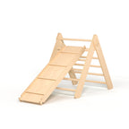 Triangle de Pikler BusyKids avec toboggan et rampe d'escalade