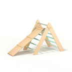 Triangle de Pikler BusyKids avec toboggan et rampe d'escalade